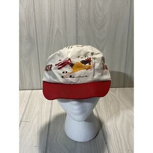 Rooster Run General Store Trucker Snapback Cap White 80s USA Rare